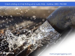 Cách chống rò rỉ nước hệ thống xử lý nước thải